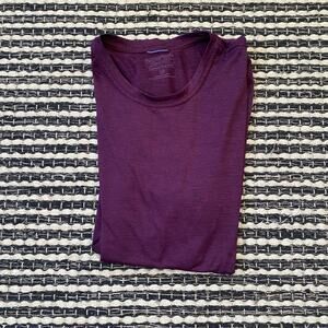 🌿Patagonia Men Short Sleeve Purple Capilene Cool Lightweight  Shirt M